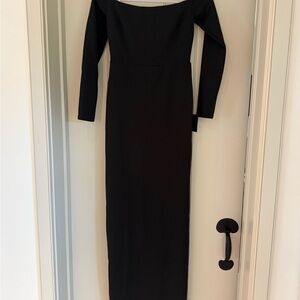 Lulu's Classic Black Long Sleeve Dress